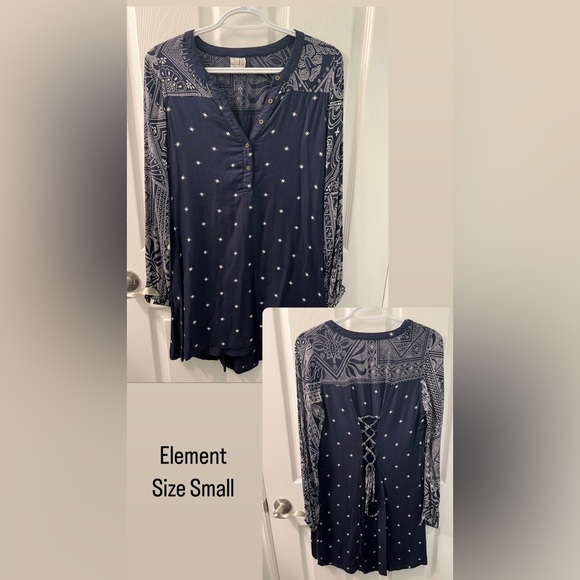 Element navy dress tie back - Picture 1 of 1